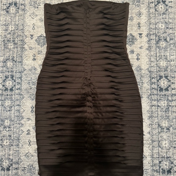 CALVIN KLEIN | WOMENS STRAPLESS DRESS | BURGUNDY | SIZE 2 - Picture 5 of 9